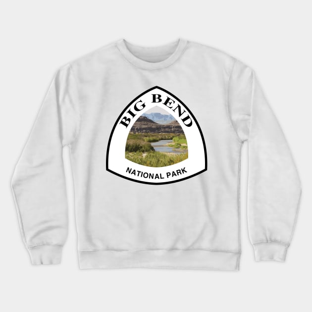 Big Bend National Park shield Crewneck Sweatshirt by SlapTheWorld